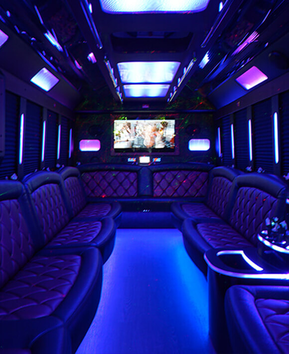 Limo bus rental in San Francisco